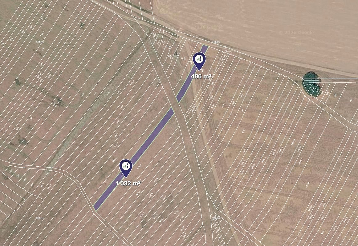 Prodej pole 1 518 m²