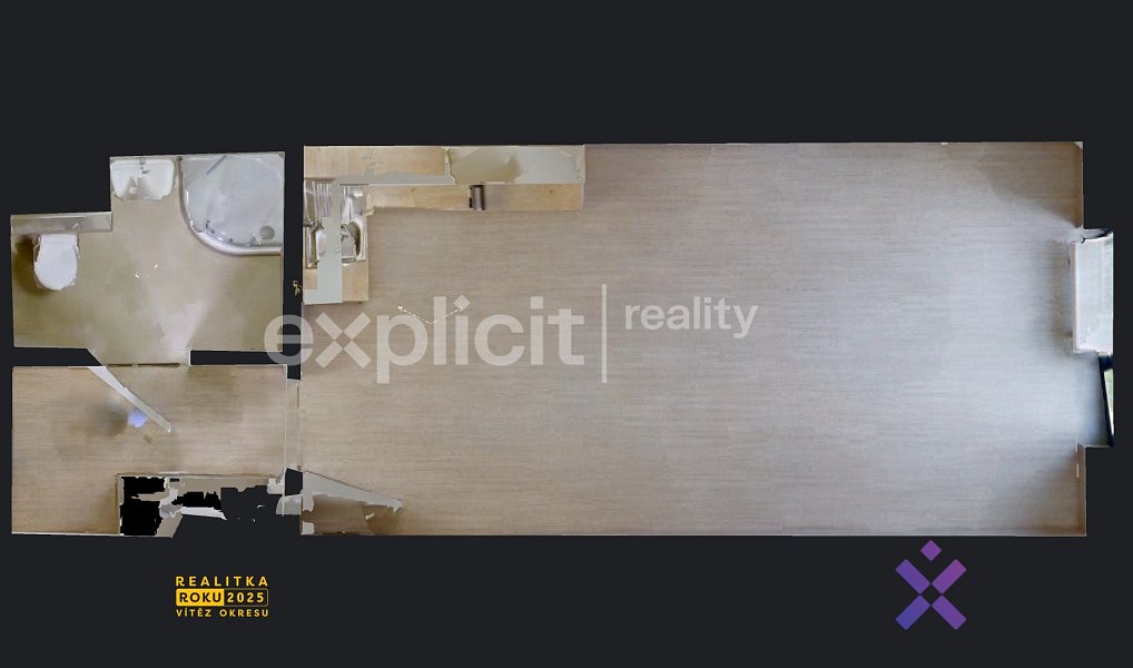 Pronájem bytu 1+kk 33 m², Zlín – náhled fotky 12