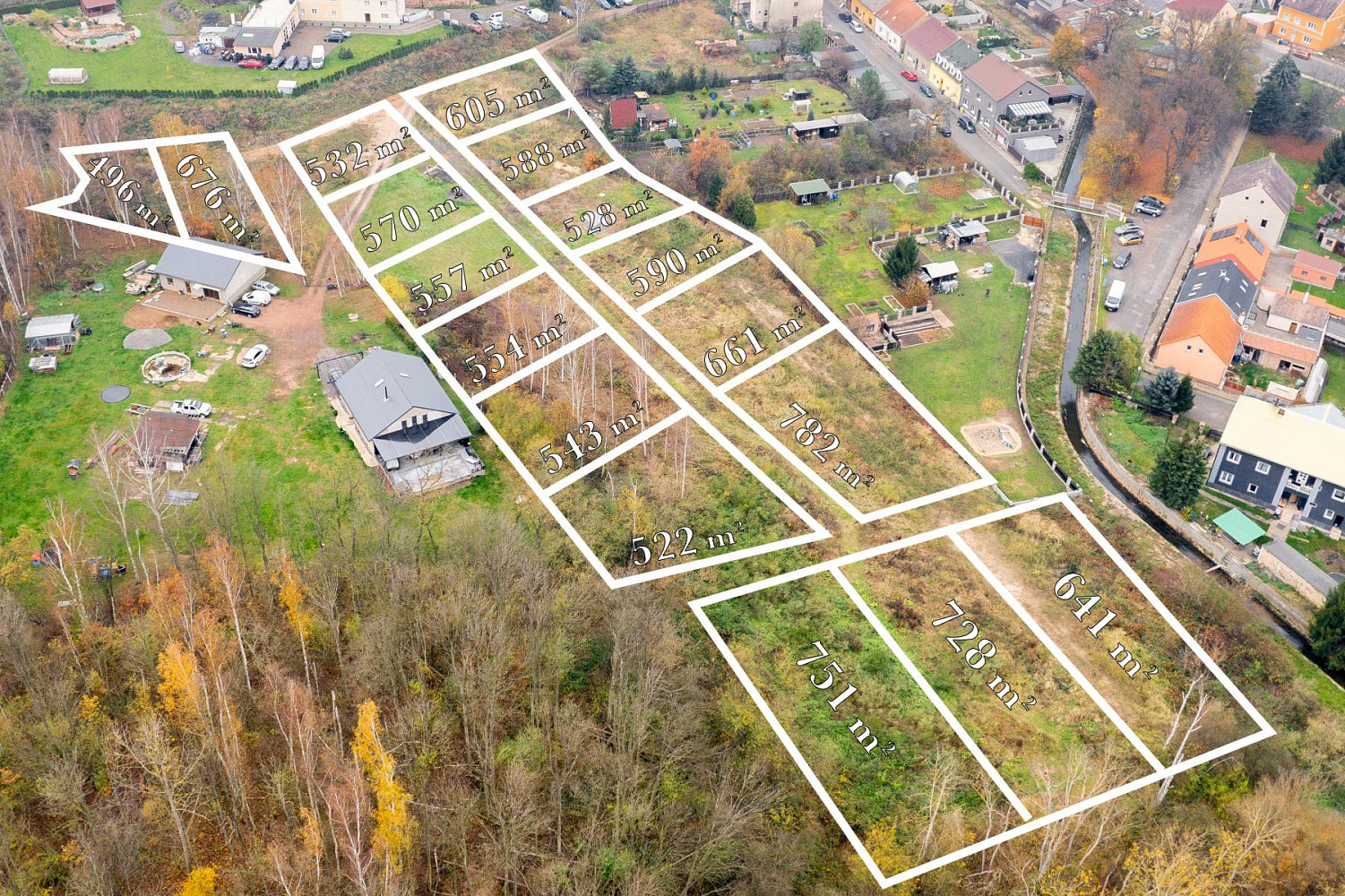 Prodej stavebního pozemku 532 m² – fotografie 5