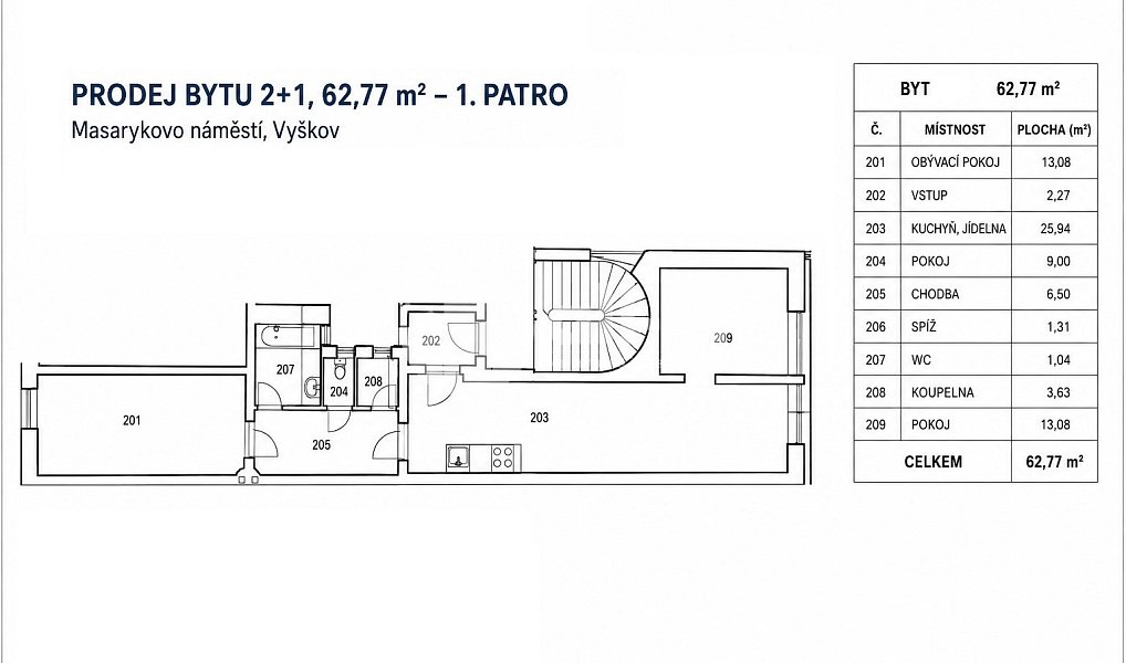 Prodej bytu 3+kk 63 m², Vyškov – náhled fotky 10