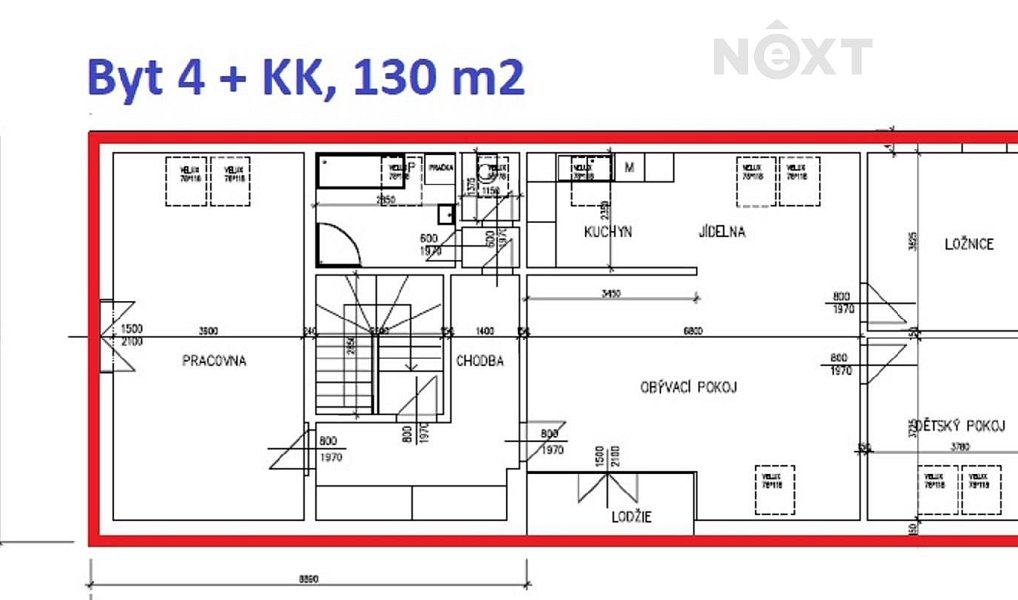 Pronájem bytu 4+kk 130 m², Tábor – náhled fotky 5