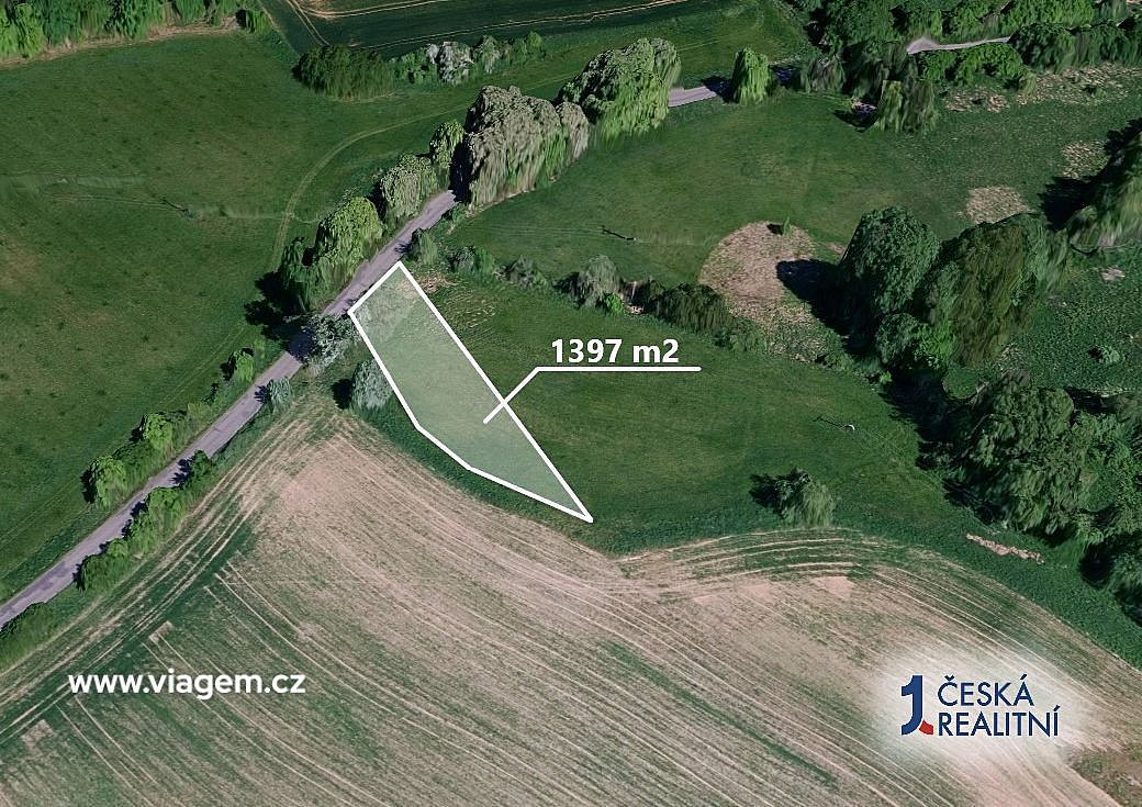 Pole 1 397 m², Podíl 42 % o výměře 582 m² – pohled 2