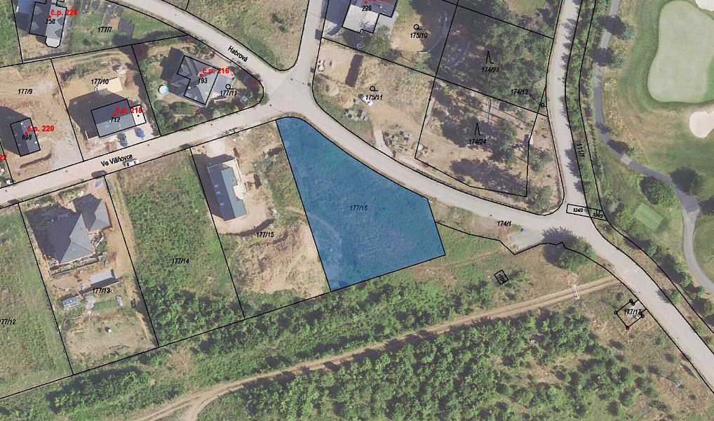 Prodej stavebního pozemku 1 666 m², Vysoký Újezd – náhled fotky 3