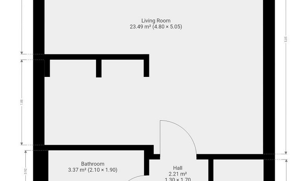 Pronájem bytu 1+kk 32 m², Praha – náhled fotky 9