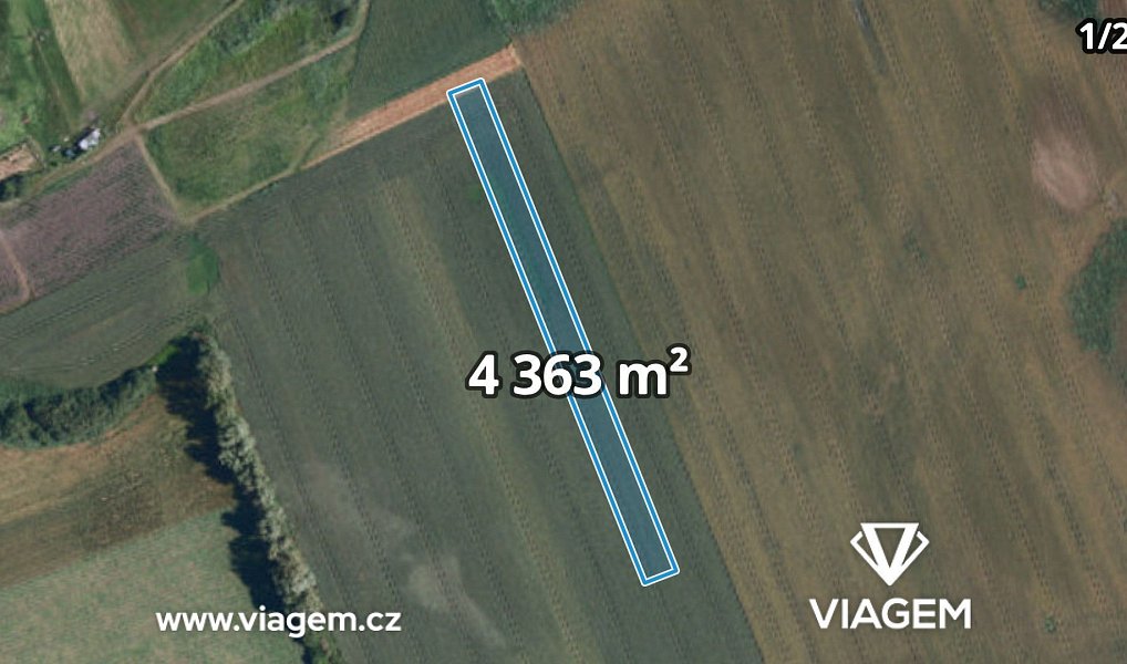 Prodej pozemku, 1703 m², Břeclav, Podivín