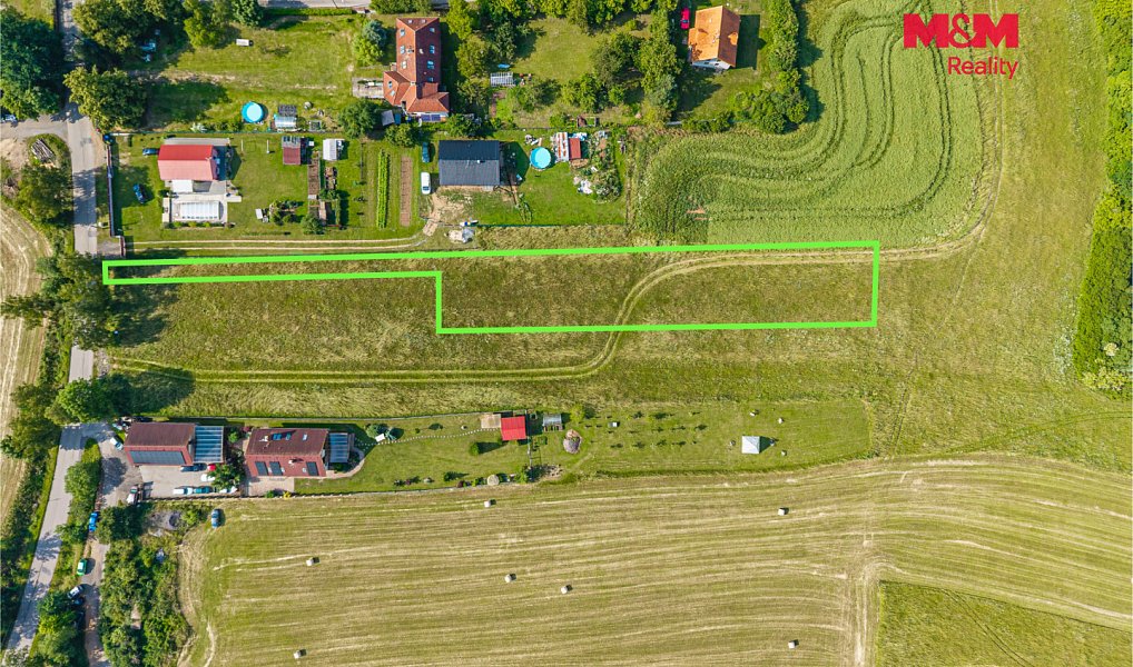 Prodej stavebního pozemku 2 348 m², Hrusice – náhled fotky 3