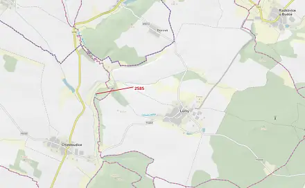 Dražba lesa 774 m², Chotěbudice
