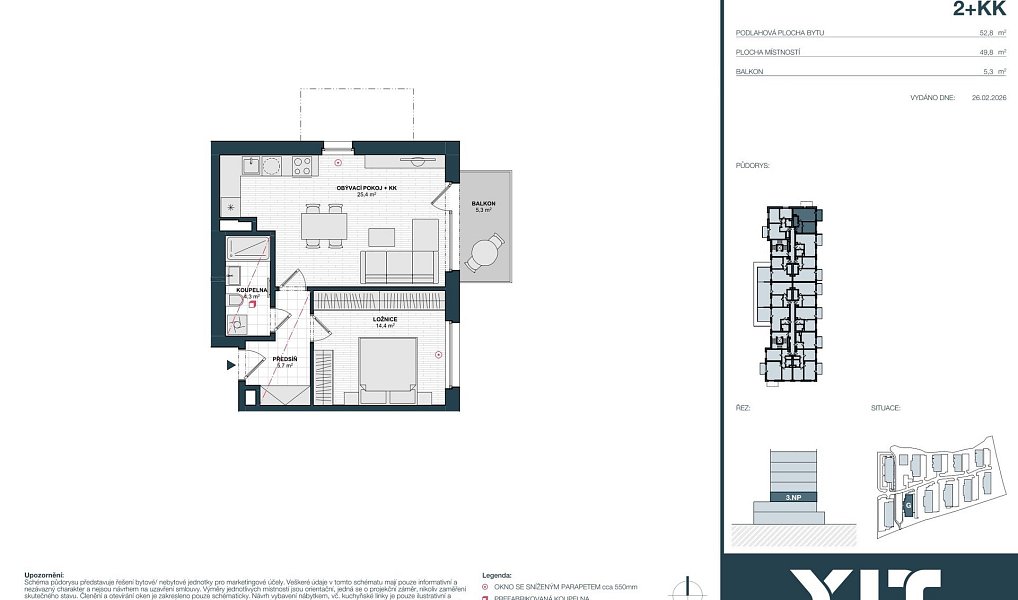 Prodej bytu 2+kk 50 m², Kladno – náhled fotky 2
