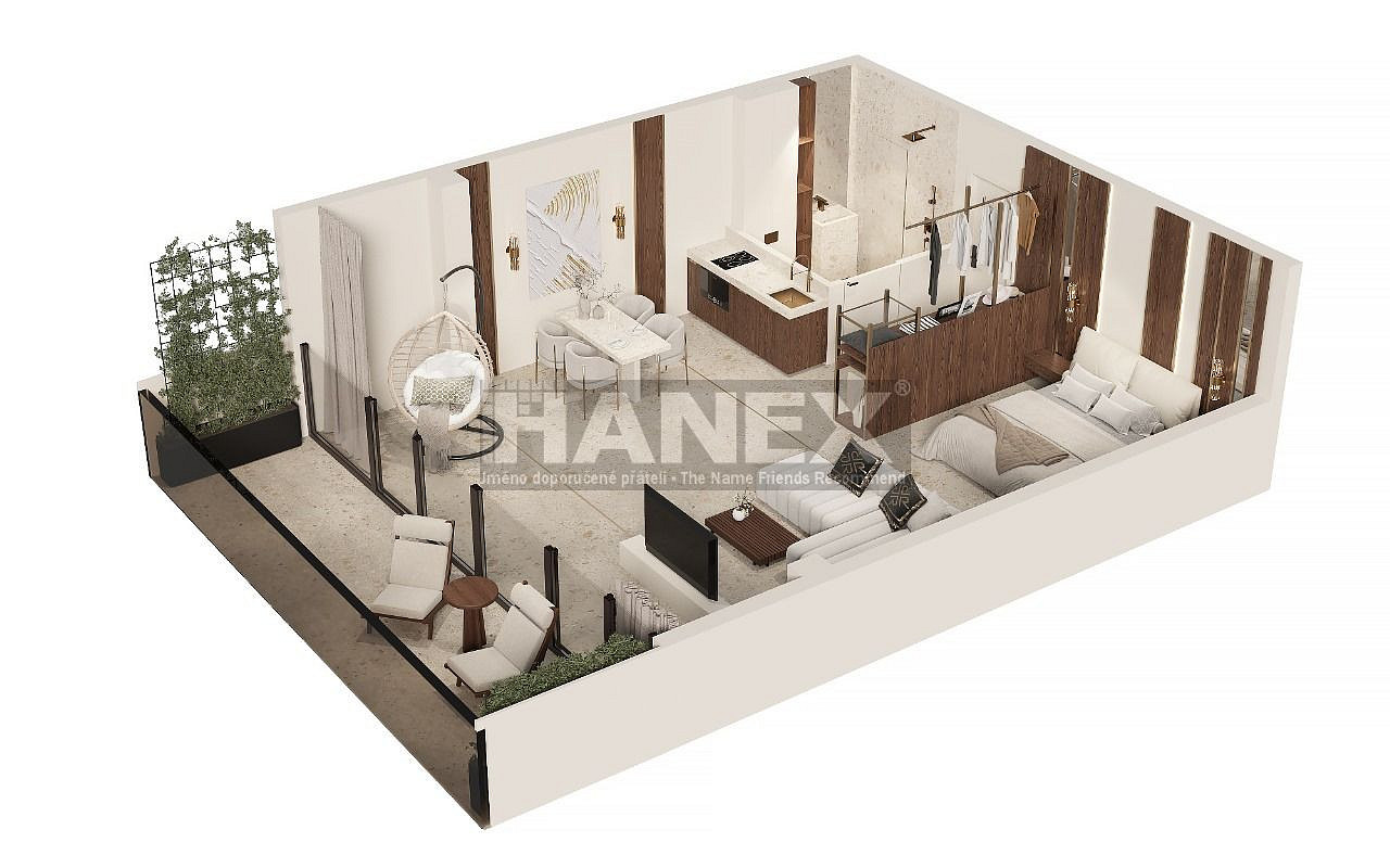 Prodej bytu 2+kk 43 m² - Widok 2