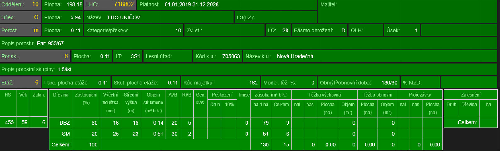 Prodej lesa 2 498 m² – další