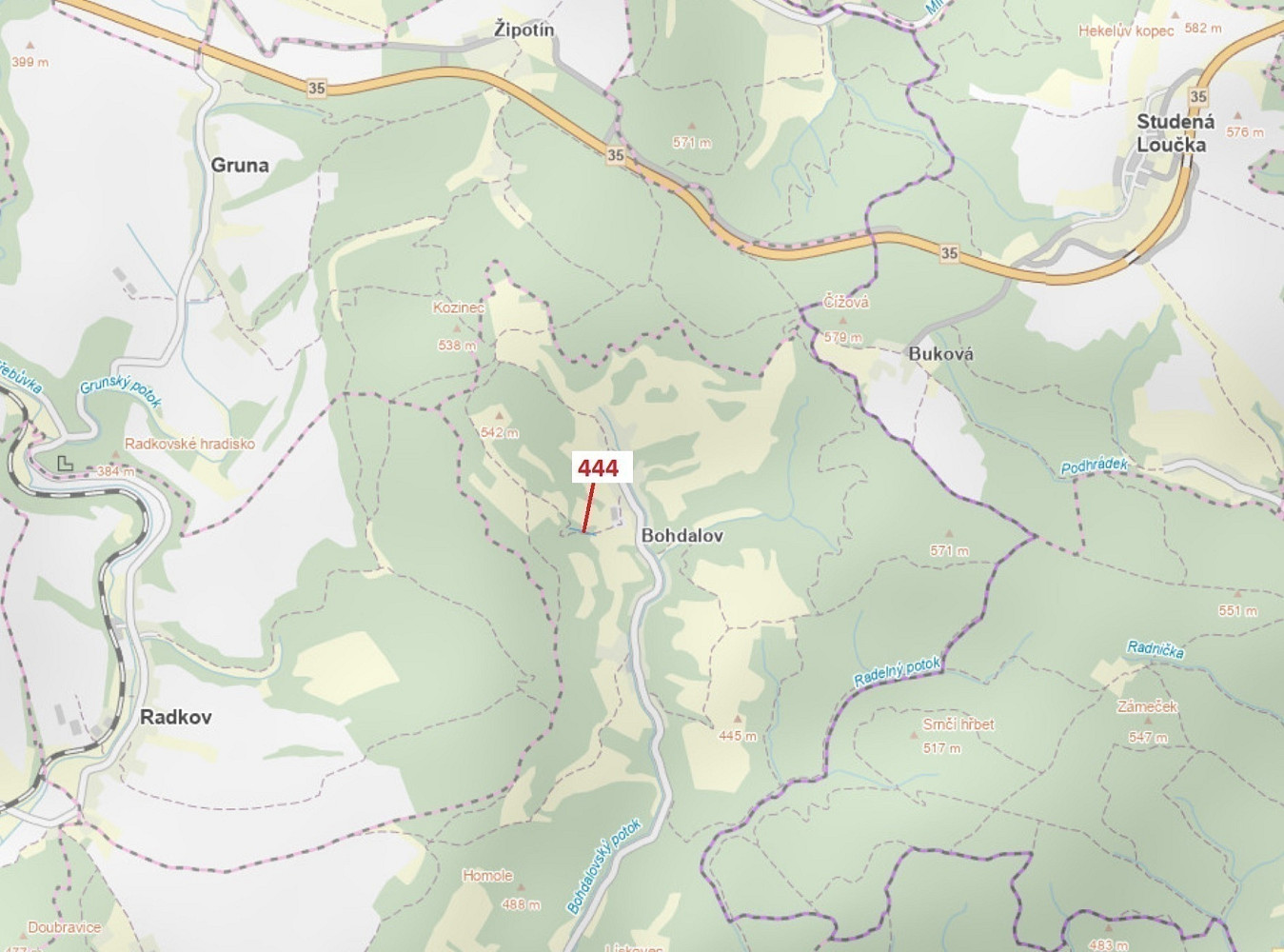 Dražba lesa 302 m²