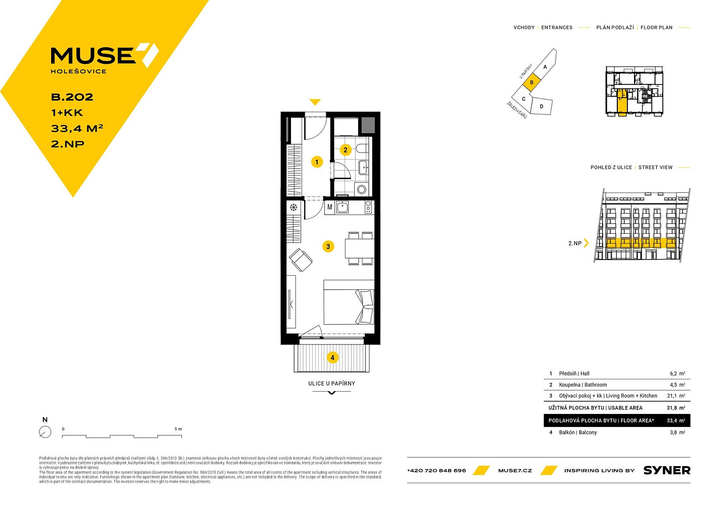 Prodej bytu 1+kk 33 m² — photo 2