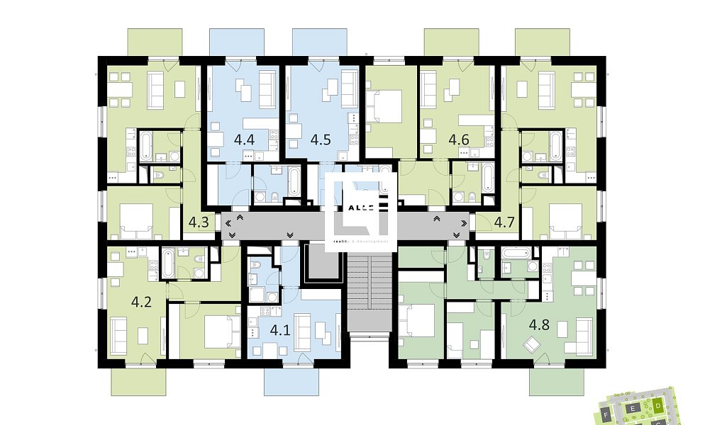 Pronájem bytu 1+kk 27 m², Ostrava – náhled fotky 9