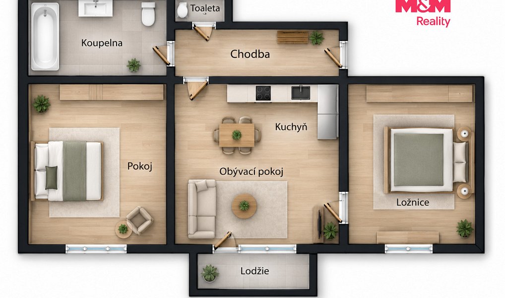Pronájem bytu 3+kk 70 m², Pelhřimov – náhled fotky 11