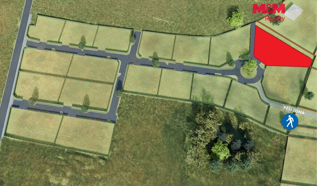 Prodej stavebního pozemku 993 m², Nová Ves – náhled fotky 2