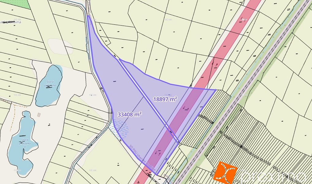 Prodej pole 1 937 m², Polešovice – náhled fotky 2