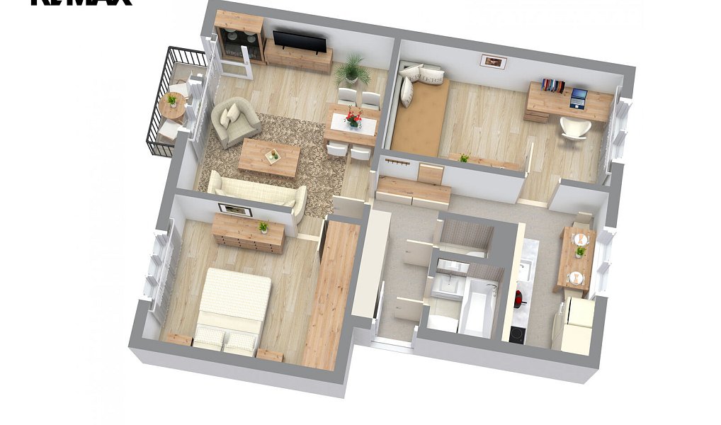 Pronájem bytu 3+1 64 m², Pardubice – náhled fotky 4