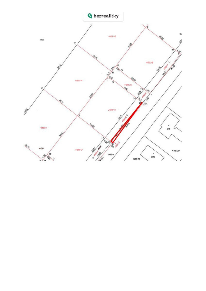 Prodej stavebního pozemku 1 041 m² – fotografie 5