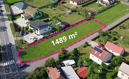 Prodej stavebního pozemku 1 489 m²