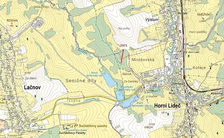 Dražba lesa 1 723 m², Lidečko