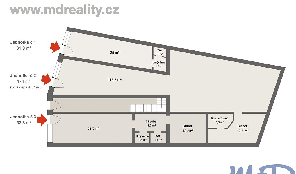 Prodej obchodních prostor 240 m², Třebíč – náhled fotky 2