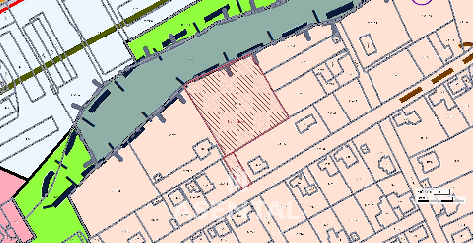 Prodej stavebního pozemku 4 668 m² – fotografie 3
