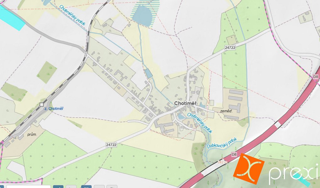 Prodej komerčního pozemku 1 539 m², Chotiměř – náhled fotky 5