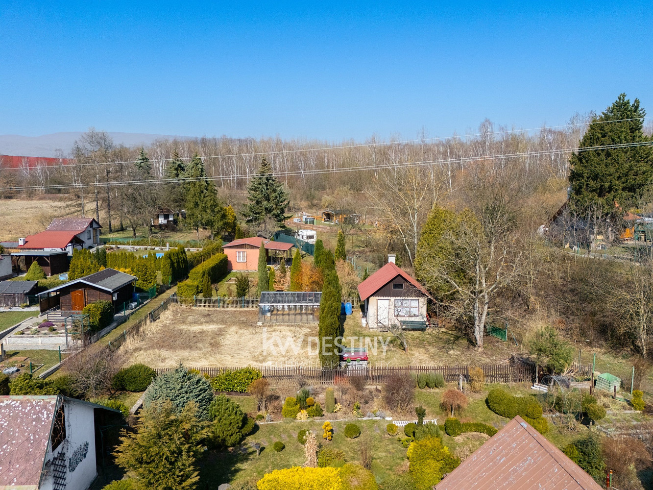 Prodej pozemky - zahrady, 307 m² - Újezdeček – pohled 2