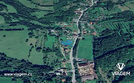 Prodej zahrady 522 m², Valašská Senice, okres Vsetín