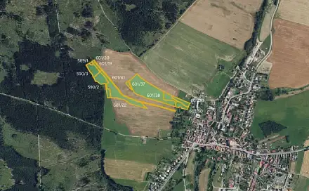 Prodej pole 29 881 m², Žďárná, okres Blansko