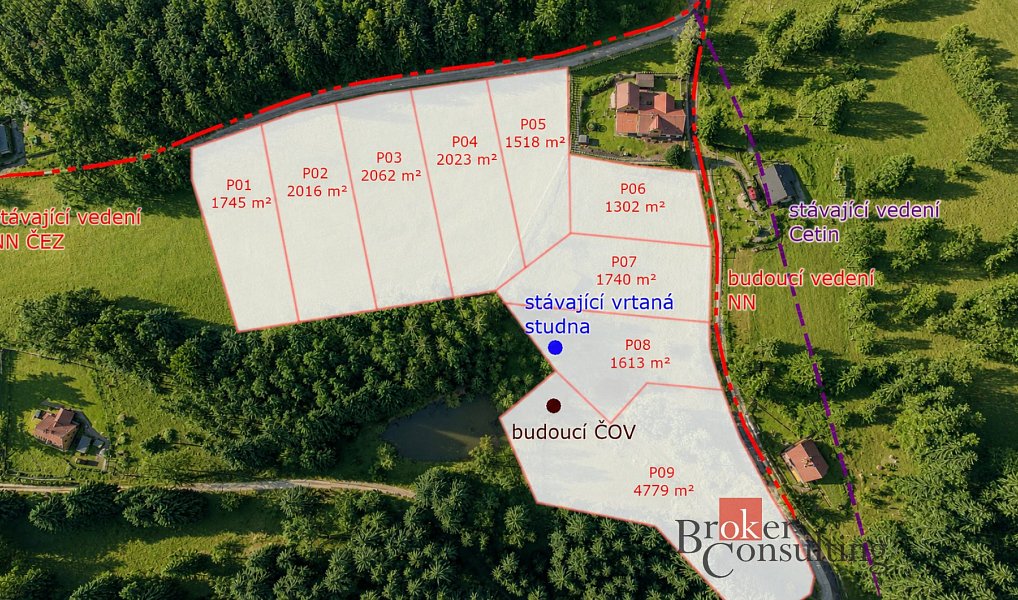 Prodej stavebního pozemku 1 518 m², Nejdek – náhled fotky 2