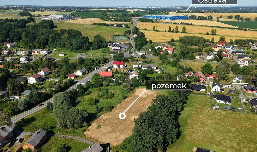 Prodej stavebního pozemku 8 902 m², Bravantice – náhled fotky 2