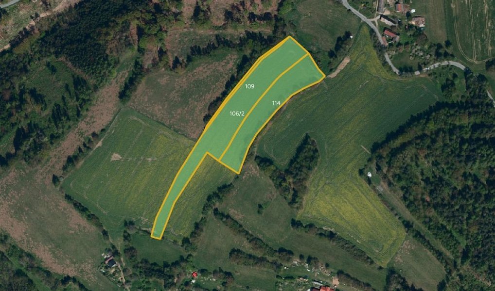 Prodej pole 26 258 m², Kaliště – fotka 1 z 5
