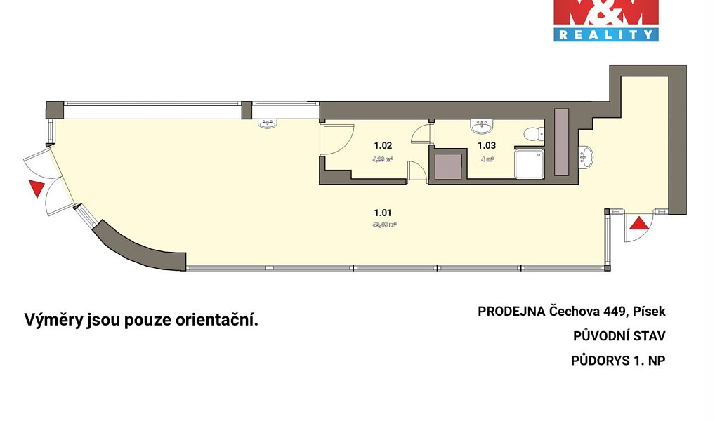 Prodej obchodních prostor 53 m², Písek – náhled fotky 17