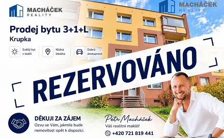 Prodej bytu 3+1 63 m², Dolní, Krupka - Vrchoslav, okres Teplice