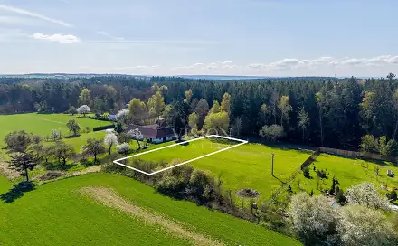 Prodej stavebního pozemku 1 291 m², Opařany, okres Tábor