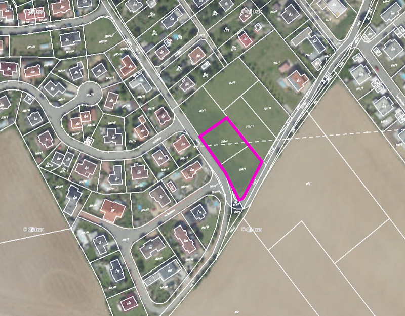 Prodej stavebního pozemku 2 040 m² – pohled 3