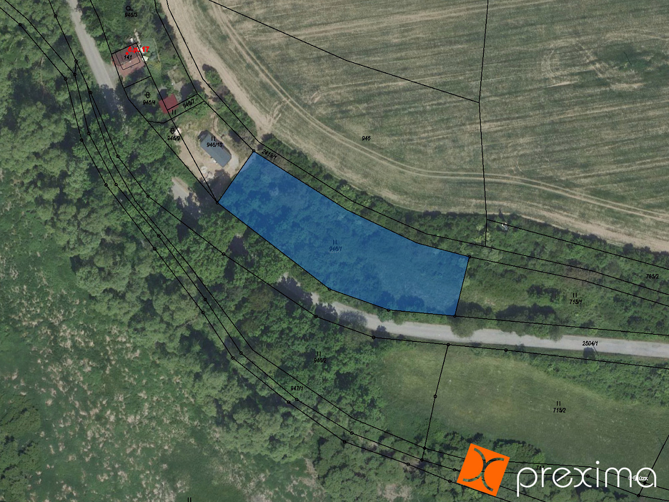 Prodej stavebního pozemku 942 m²