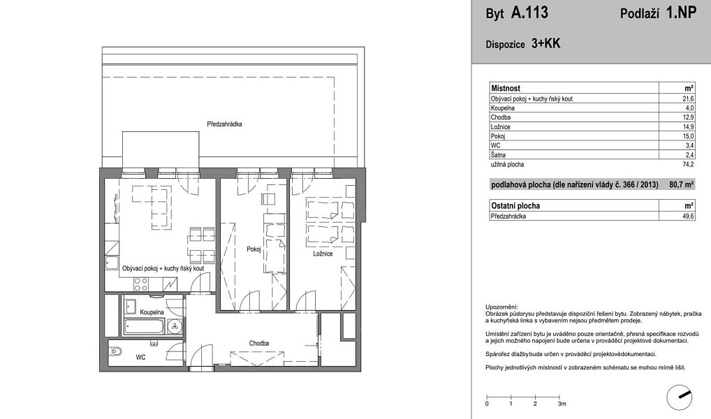 Prodej bytu 3+kk 130 m², Hůry – náhled fotky 3