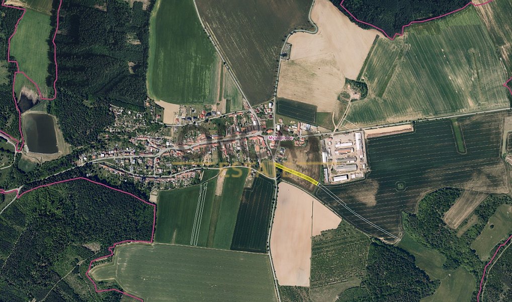 Prodej stavebního pozemku 1 389 m², Myslejovice – náhled fotky 3