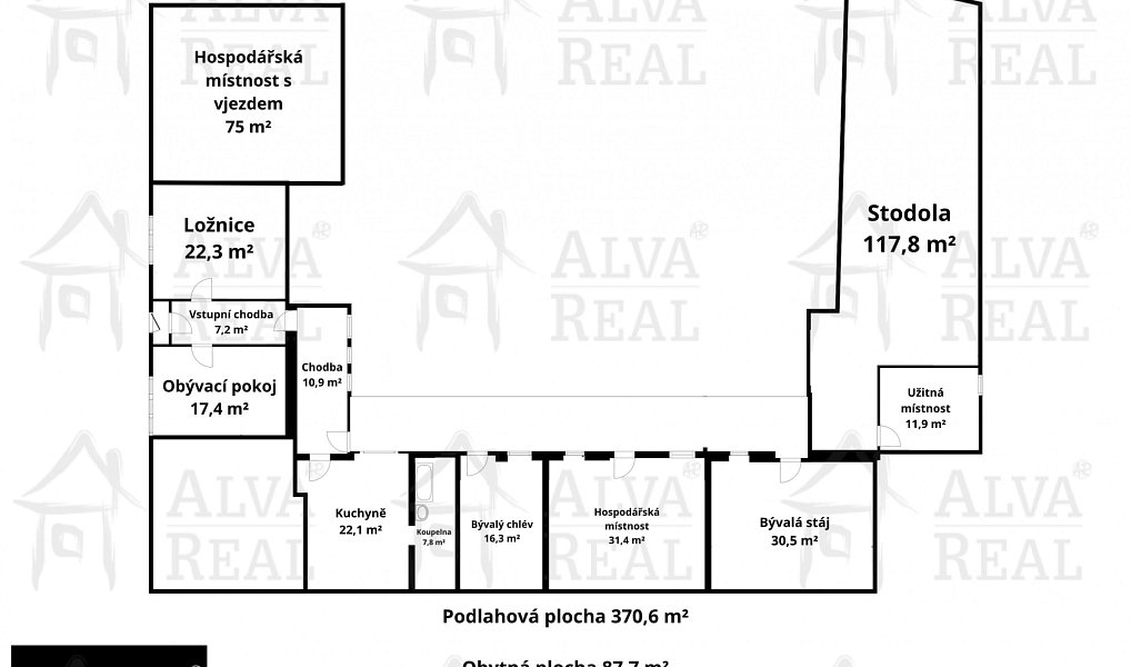 Prodej domu 370 m² s pozemkem 2 690 m², Stavěšice – náhled fotky 2