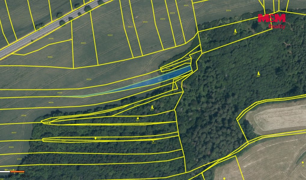 Prodej pole 921 m², Zruč nad Sázavou – náhled fotky 3