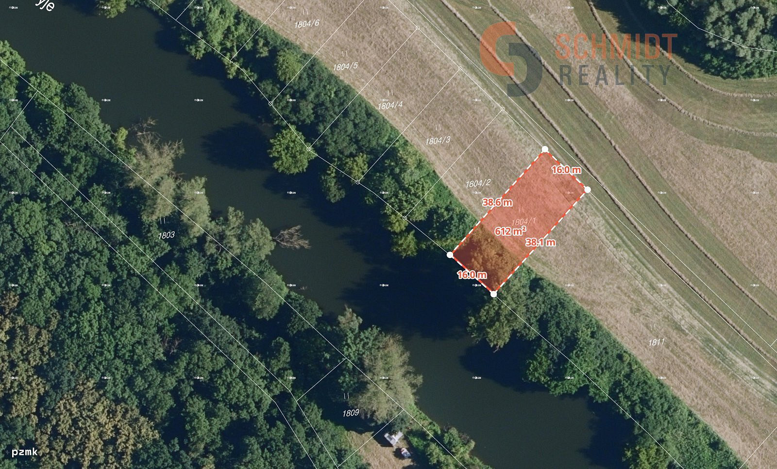 Prodej pozemku 612 m²