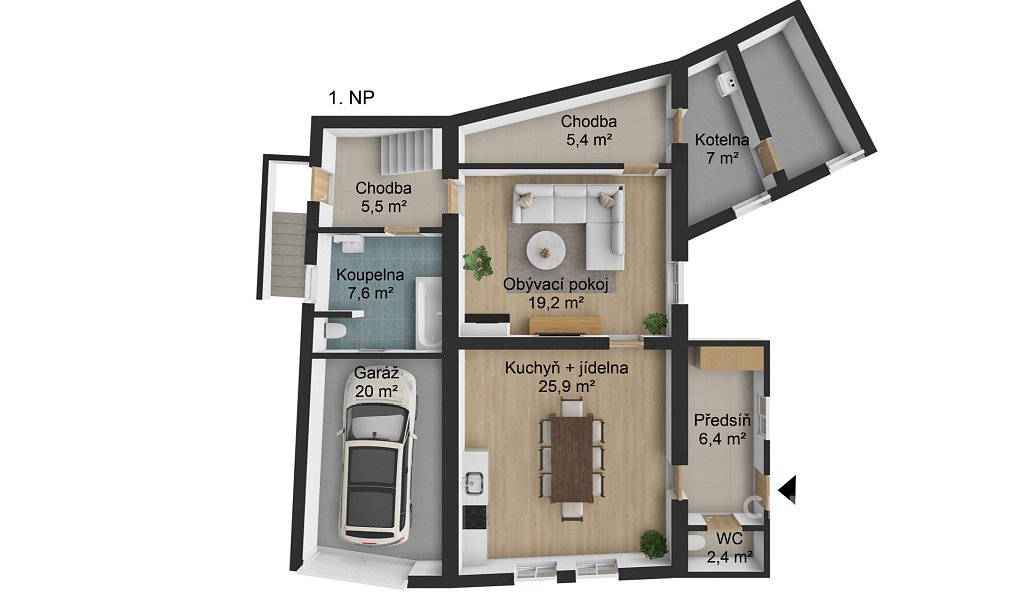 Prodej domu 143 m² s pozemkem 321 m², Žlutice – náhled fotky 4