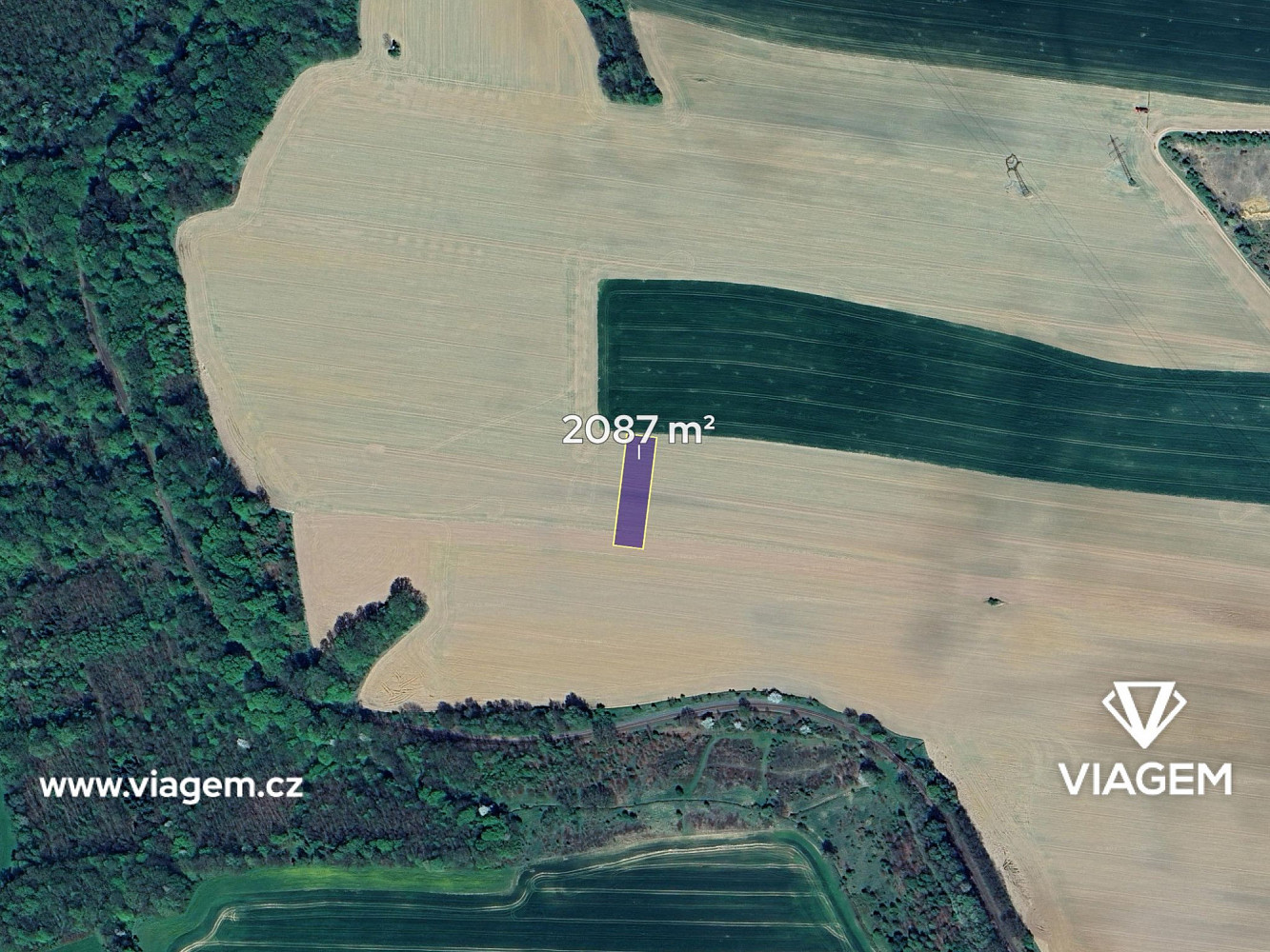 Prodej pole 1 043 m² – fotografie 2