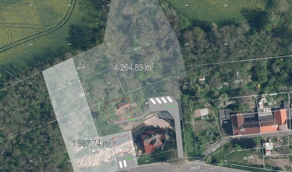Prodej stavebního pozemku 1 987 m², Kropáčova Vrutice – náhled fotky 8