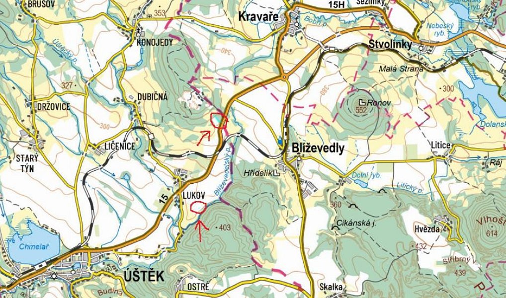 Prodej pozemku 3 584 m², Blíževedly – náhled fotky 7