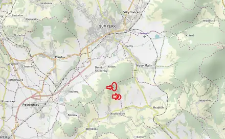 Prodej lesa 1 463 m², Dlouhomilov