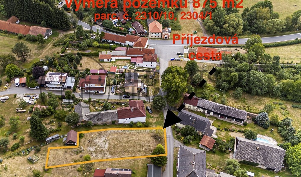 Prodej stavebního pozemku 875 m², Chroboly – fotka 1 z 30