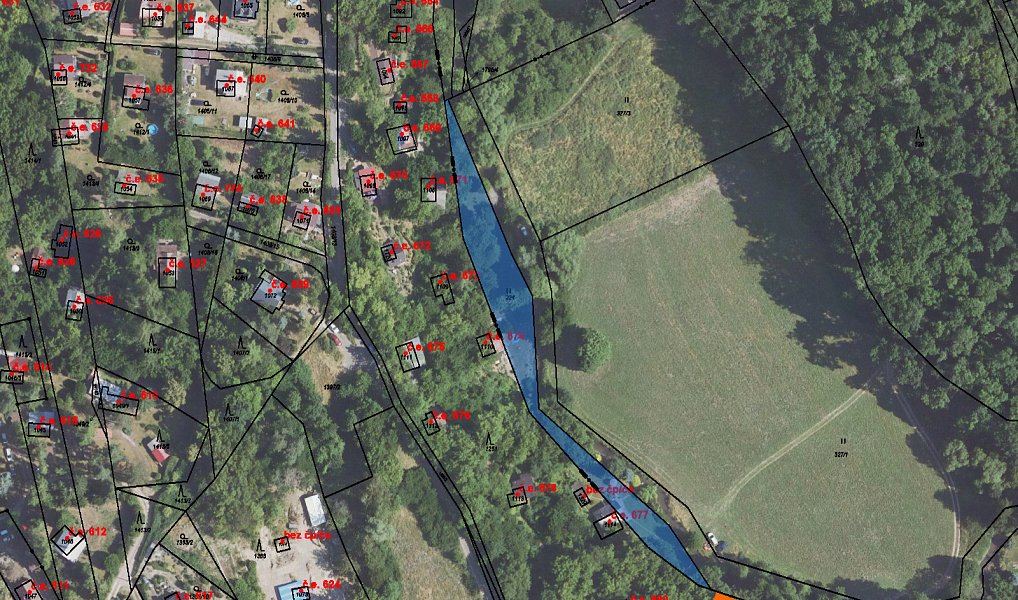 Prodej zahrady 563 m², Svárov – fotka 1 z 3